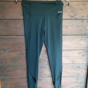 PINK by Victoria's Secret Black leggings with mesh inlays